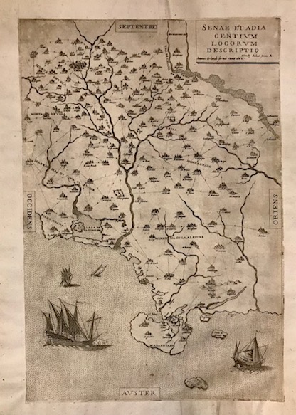 Duchetti Claudio (Duchet Claude)  Senae et adiacentium locorum descriptio 1602 Roma